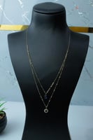 سلسال ذهب دورين تصميم الماسي عيار 18 وزن 0.8 جرام