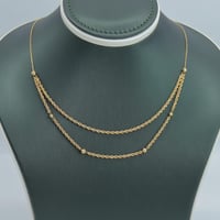 عقد ذهب المبروم دورين عيار 18 وزن 2.87 جرام