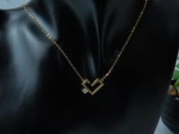 سلسال ذهب تصميم الماسي عيار 18 وزن 2.1 جرام