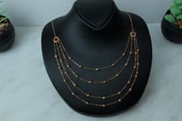 سلسال ذهب كرات الليزر اربعة دور عيار 21 وزن 5.9 جر...