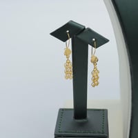 طقم ذهب عيار 21 بتصميم عصري انيق وزن 13.97 جرام