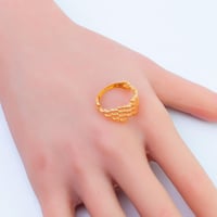 خاتم ذهب عيار 21 وزن 1.7 جرام