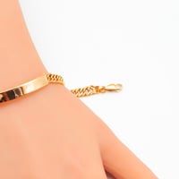 سوارة ذهب جنزير عيار 21 وزن 9.2 جرام