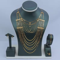 طقم ذهب ملكى للعروس عيار 21 شلال وزن 13.64 جرام