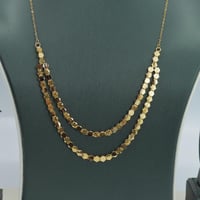 طقم ذهب شوميه عيار 21 ناعم دورين وزن 14.4 جرام