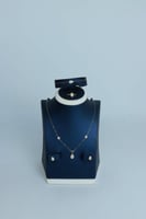 طقم ذهب البوشرون تصميم الماس عيار 18 وزن 3.1 جرام