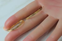 حلق ذهب عيار 18 وزن 1.8 جرام