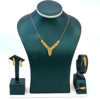 طقم ذهب طوق غصن الزيتون عيار 21 وزن 10.31 جرام