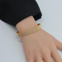 سوارة ذهب الرولكس مع الخاتم ذهب صافي عيار 21 وزن 1...