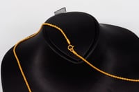 سلسال ذهب المبروم الرفيع عيار 21 الوزن 1.75 جرام م...