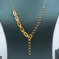 طقم ذهب جنزير عيار 21 ناعم وانيق وزن 12.9 جرام