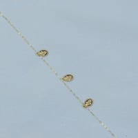 طقم ذهب تصميم السبيكة البيضاوي ناعم عيار 18 وزن 4....