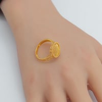 خاتم ذهب عيار 21 وزن 2.7 جرام