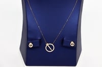 طقم ذهب المسمار عيار 18 عالى الجودة بوزن 3.6 جرام