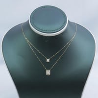 سلسال ذهب سوليتير دورين تصميم الماسي عيار 18 وزن 1...