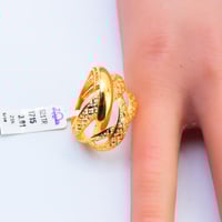 خاتم ذهب ايطالي مموج عيار 21