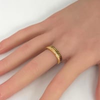 خاتم فرزاتشي بتصميم الماسي مميز ذهب عيار 21