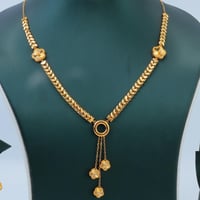 طقم ذهب تصميم الباولاء إيطالي عيار 21 وزن 17.85 جر...