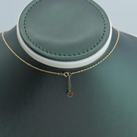 عقد ذهب البوشرون تصميم الماسي عيار 18 وزن 4 جرام