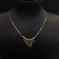 عقد ذهب تصميم ترندي عيار 18 وزن 2.9 جرام