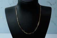 سلسال ذهب تصميم الجنزير عيار 18وزن 2.5 جرام