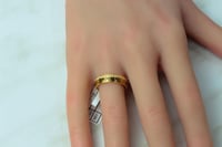 خاتم فرزاتشي بتصميم الماسي مميز ذهب عيار 21