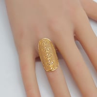 خاتم ذهب عيار 21 تصميم غصن الزيتون وزن 1.95 جرام