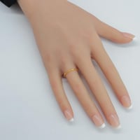 دبلة ذهب غصن الزيتون الرفيعة عيار 21