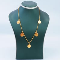 سلسال ذهب تصميم الجنيهات عيار 21 وزن 5.37 جرام