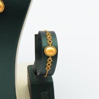 طقم ذهب البصمة عيار 21 وزن 18.96 جرام