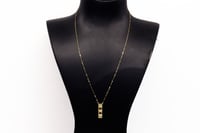 سلسال ذهب تصميم الفان كليف بناتي عيار 18 وزن 0.9 ج...