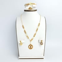 طقم ذهب ايطالي عيار 21 وزن 17.5 جرام