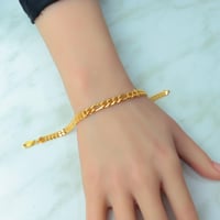 اسوارة جنزير ذهب عيار 21 بتصميم حبات الزيتون