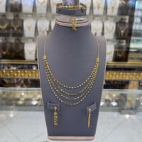 طقم ذهب الشلال خمسة دور عيار 21