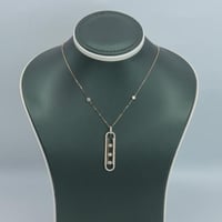 عقد ذهب المسيكاء تصميم الماسي عيار 18 وزن 4.4 جرام