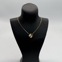 عقد ذهب الفان كليف بتصميم الجنزير عيار 21