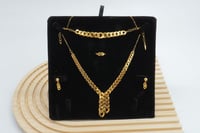 افخم طقم ذهب جنزير ناعم عيار 21 وزن 22.9 جرام