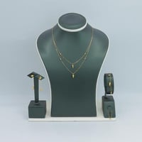 طقم ذهب الببلز عيار 21 دورين وزن 4.3 جرام