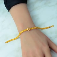 سوارة ذهب عيار 21 وزن 4.5 جرام