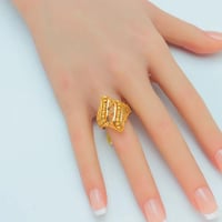 خاتم ذهب عيار 21 وزن 4.19 جرام