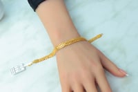 اسوارة ذهب عيار 21 تصميم غصن الزيتون بوزن 7 جرام