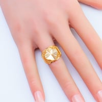 خاتم ذهب الفان كليف عيار 21 وزن 1.9 جرام