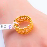 دبلة ذهب غصن الزيتون عريض عيار 21 وزن 3.14 جرام