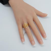 خاتم ذهب ناعم عيار 21 الأكثر جاذبية وزن 2.3 جرام