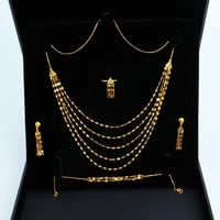 طقم ذهب الشلال خمسة دور عيار 21