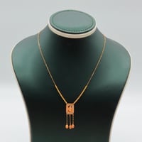 عقد ذهب عيار 21 تعليقة تراثية وزن 1.29 جرام بسلاسل...