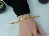 افخم اسوارة ذهب جنزير سادة عيار 18 بوزن 5.8 جرام