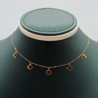 تشوكر ذهب عيار 18 نقوش هندسية وزن 0.48 جرام بتصميم...