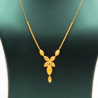 طقم ذهب البصمة عيار 21 وزن 4.84 جرام