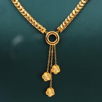 طقم ذهب تصميم الباولاء إيطالي عيار 21 وزن 17.85 جر...